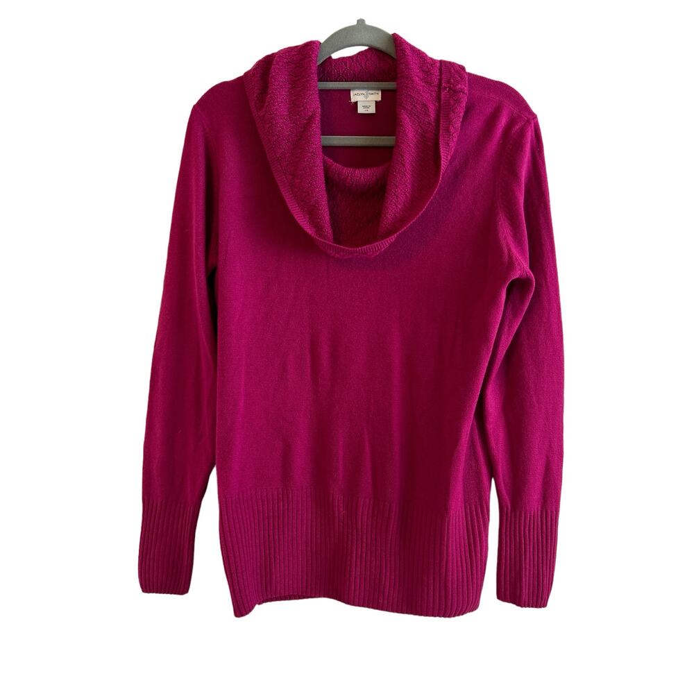 Jaclyn Smith Lightweight Cowl Neck Pink Sweater Size L Large